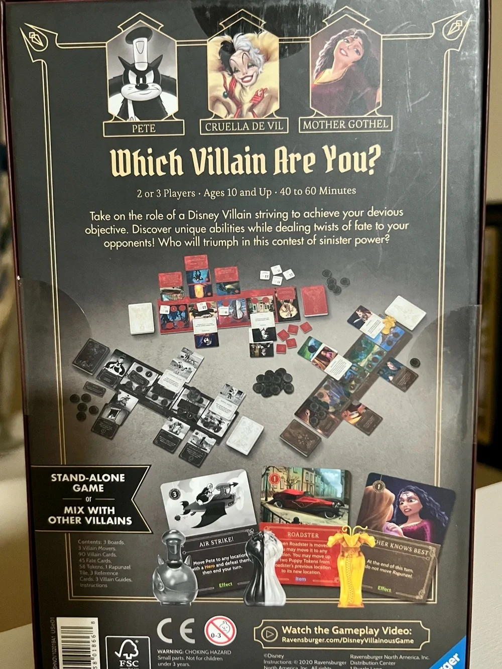 Ravensburger Disney Villainous Board Game - Red & Gold